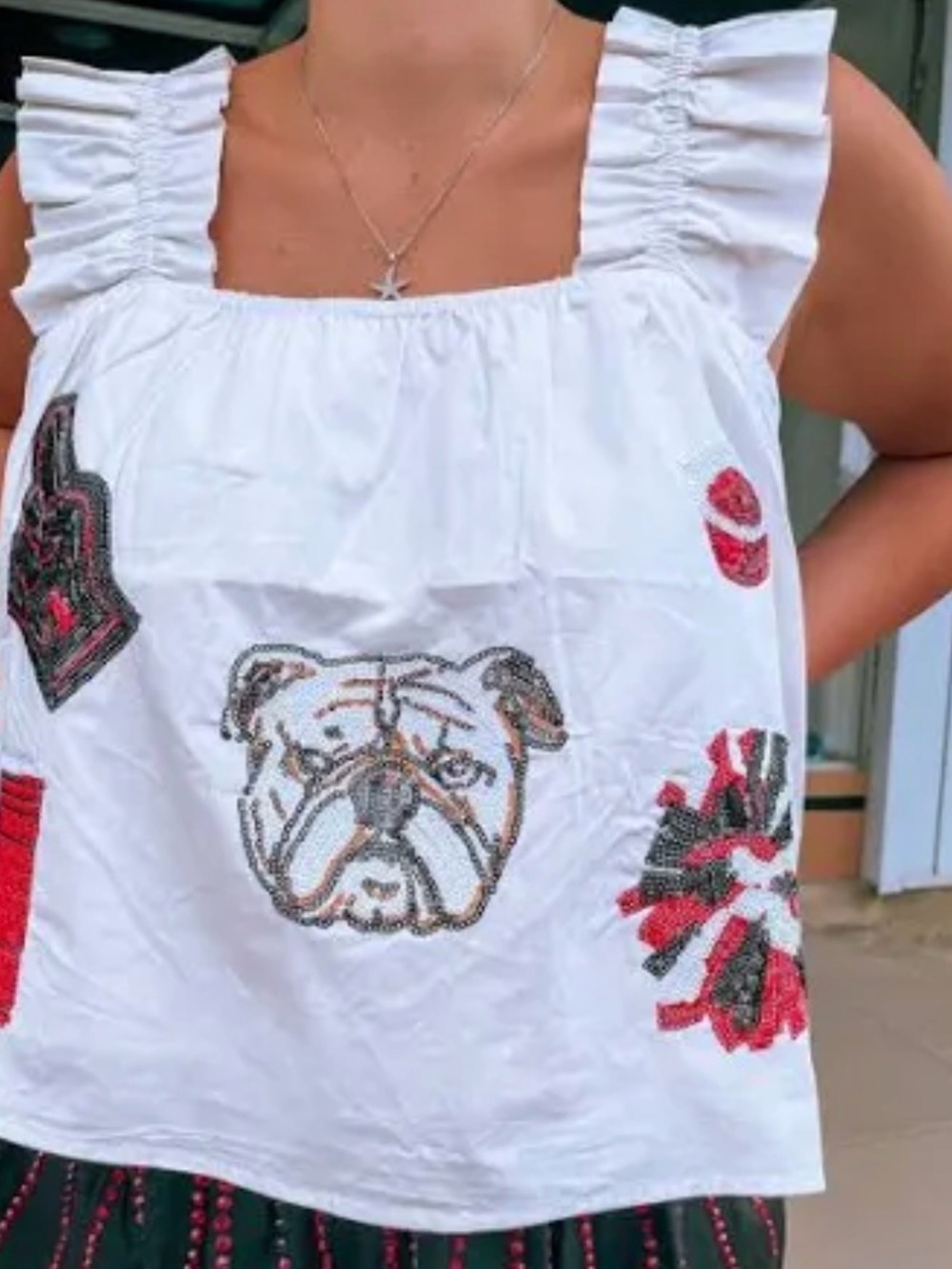 Queen of Sparkles UGA top Size Small - Picture 1 of 2
